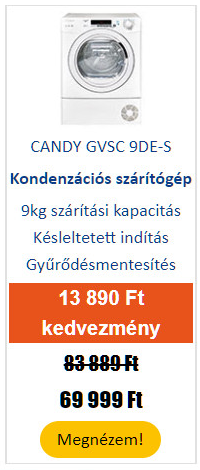 CANDY GVSC 9DE-S Kondenzációs szárítógép