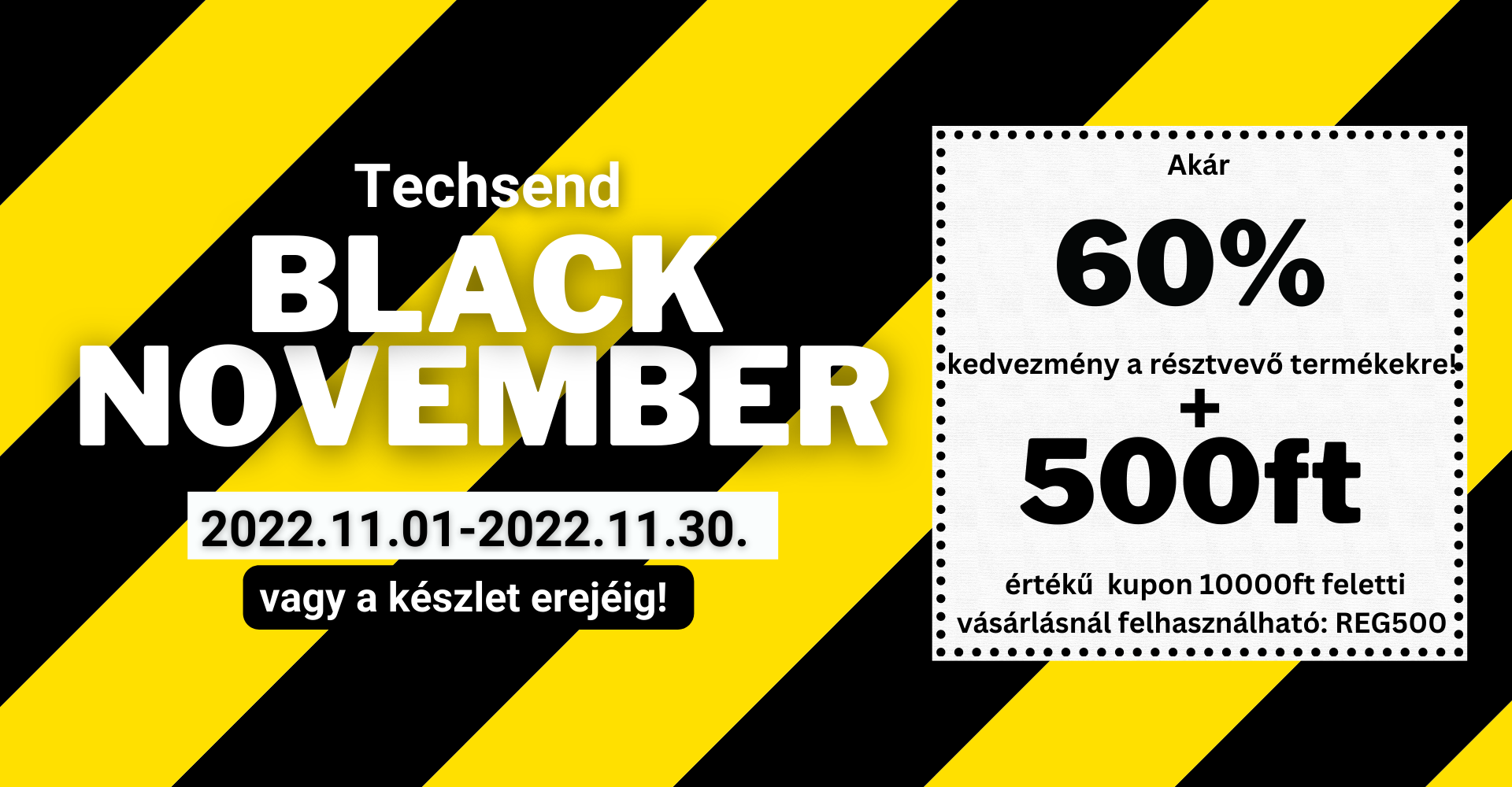 Techsend Black November + Kupon Akció